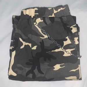 Y2K Cargo Camo Pants